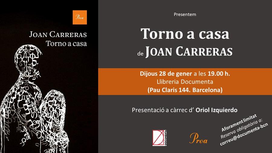 Presentem "Torno a casa" de Joan Carreras - 