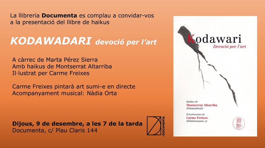 Presentem «Kodawari. Devoció per l'art» de Montserrat Altarriba. Il·lustrat per Carme Freixes - 