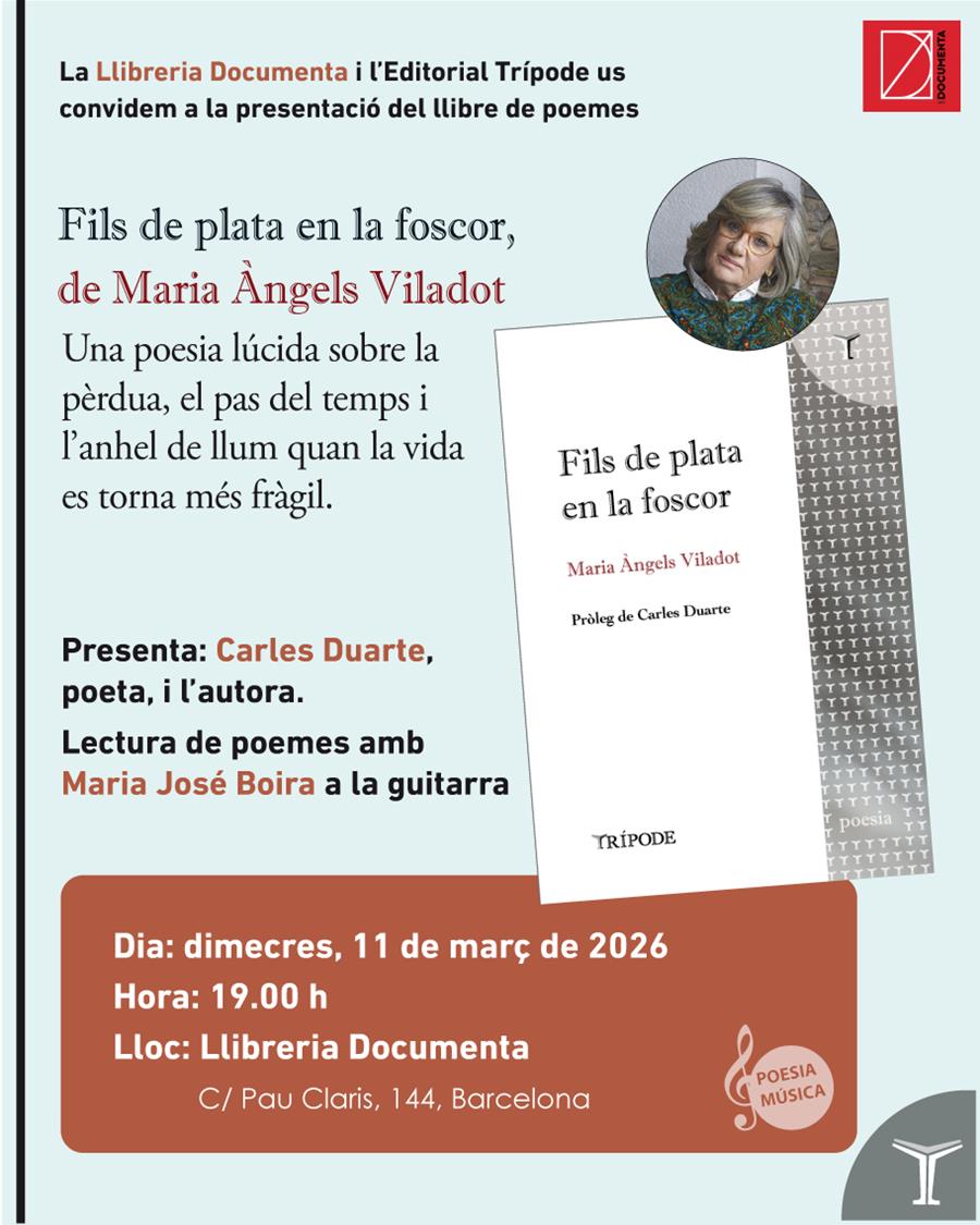 Presentació «Fils de plata en la foscor» de Maria Àngels Viladot - 