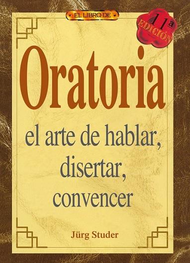 ORATORIA HABLAR, DISERTAR,CONV. | 9788488893239 | STUDER
