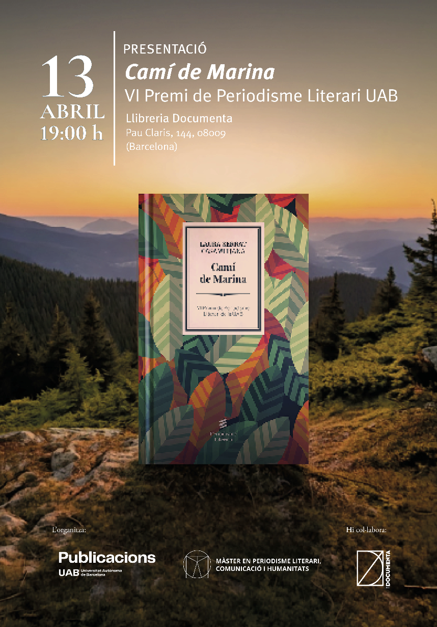 Presentació «Camí de Marina» obra guanyadora del VI Premi de Periodisme Literari de la UAB - 