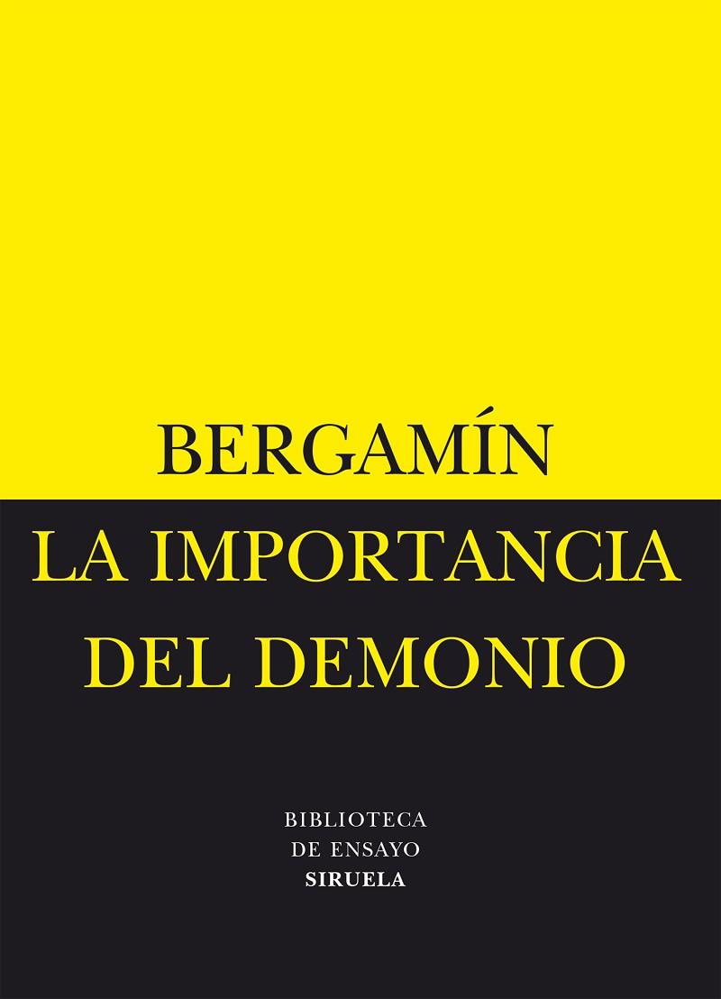 IMPORTANCIA DEL DEMONIO  BE-9 | 9788478444960 | BERGAMIN, JOSE