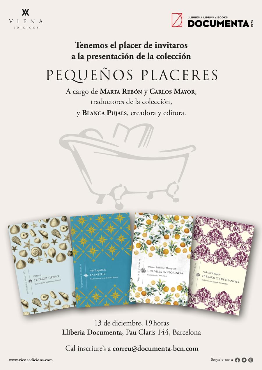 Presentem la col·lecció «Pequeños Placeres» amb Marta Rebón, Carlos Mayor i Blanca Pujals - 