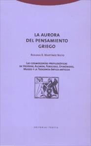 AURORA DEL PENSAMIENTO GRIEGO | 9788481644135 | ROXANA B.MARTINEZ