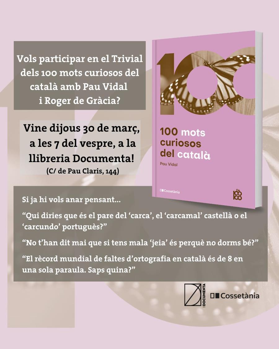 Presentació «100 mots curiosos del català» de Pau Vidal - 