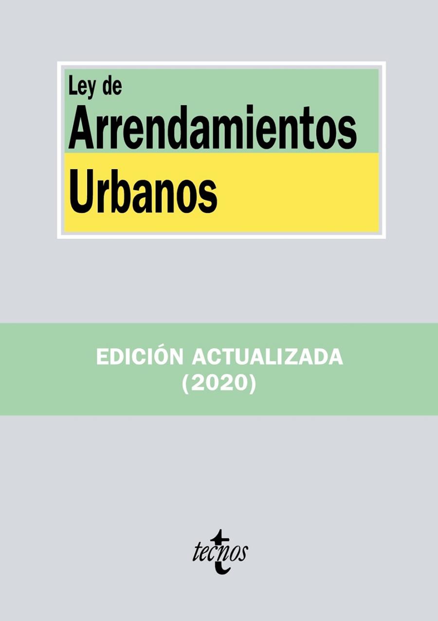 LEY DE ARRENDAMIENTOS URBANOS | 9788430979998 | EDITORIAL TECNOS