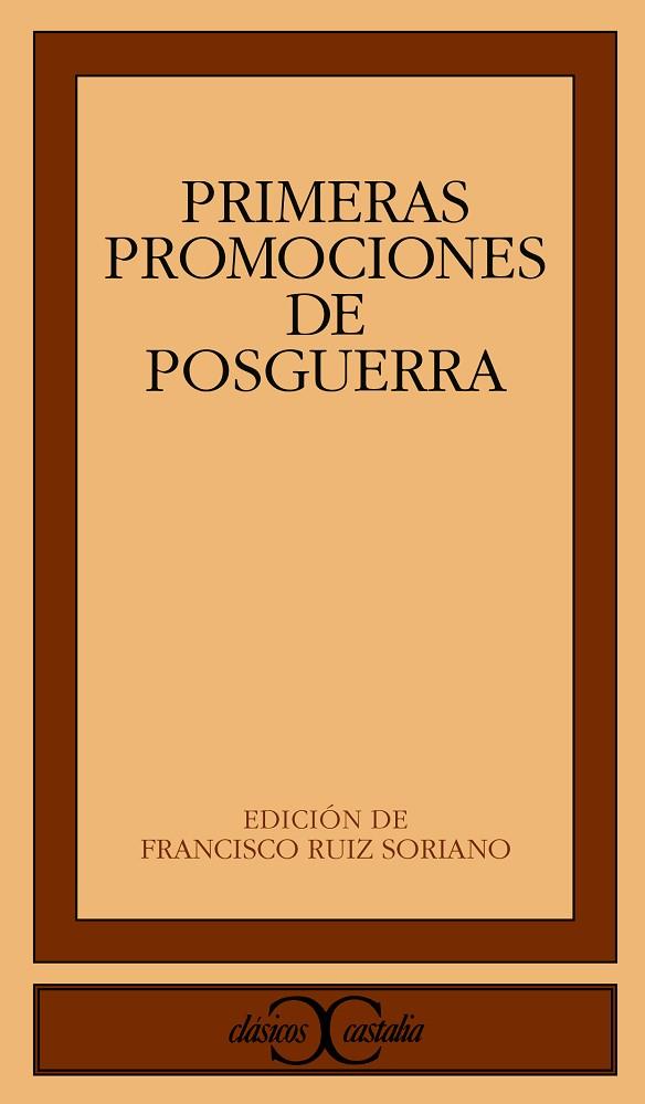 PRIMERAS PROMOCIONES POSGUERRA | 9788470397691 | FIGUEROA, ÁNGELA/CONDE, CARMEN/VARIOS AUTORES