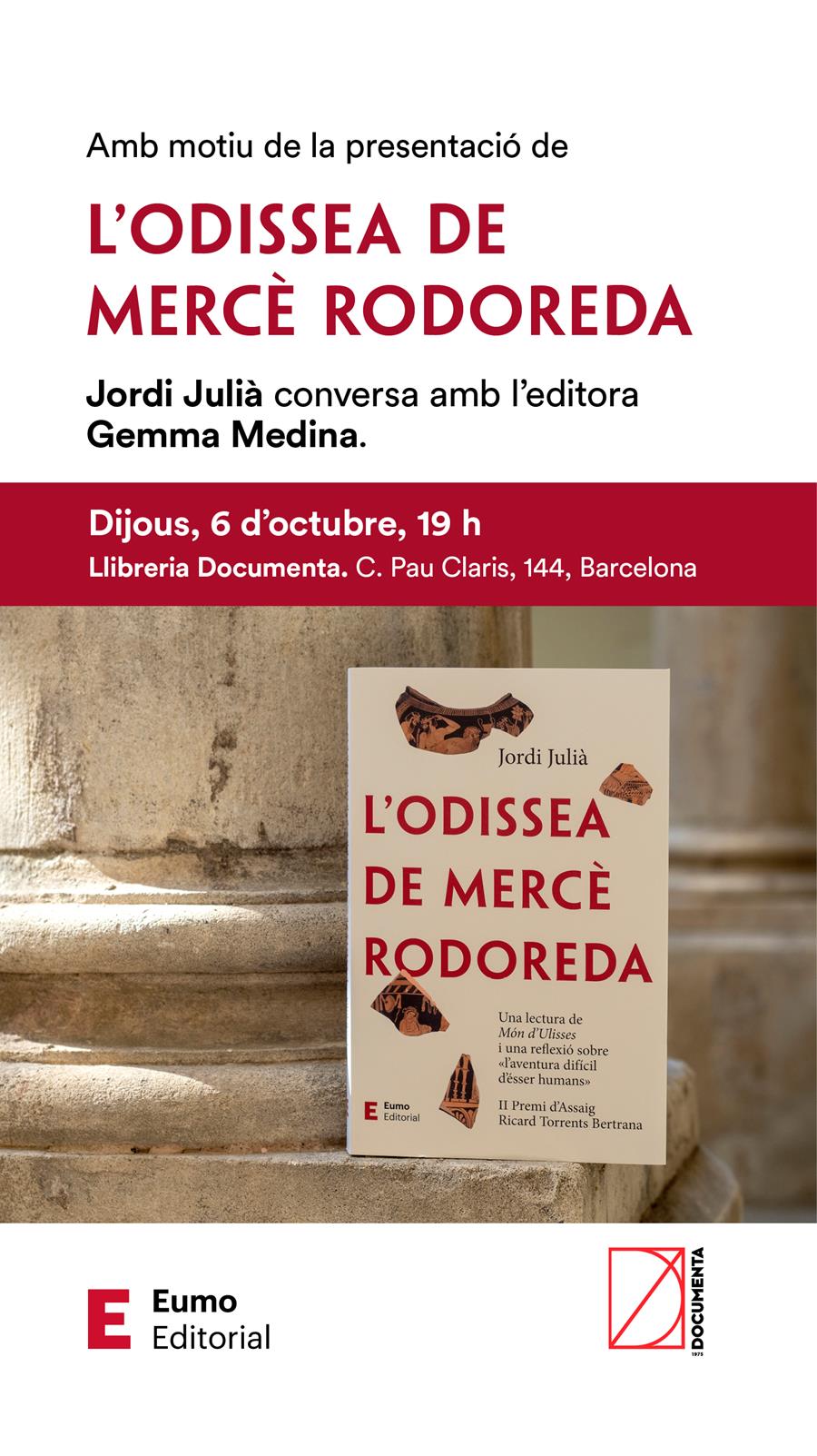 Presentem «L'Odissea de Mercè Rodoreda» de Jordi Julià - 