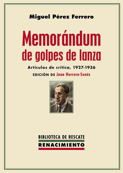 MEMORÁNDUM DE GOLPES DE LANZA | 9788417550424 | PÉREZ FERRERO, MIGUEL