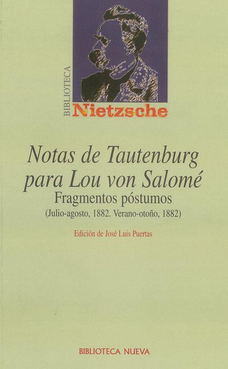 NOTAS DE TAUTENBURG PARA LOU VON | 9788497421744 | FRIEDRICH NIETZSCHE
