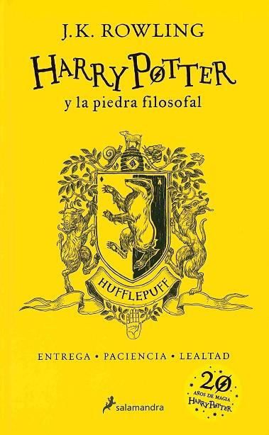 HARRY POTTER Y LA PIEDRA FILOSOFAL (HUFFLEPUFF) 20 AÑOS DE MAGIA  | 9788498388893 | J.K ROWLING