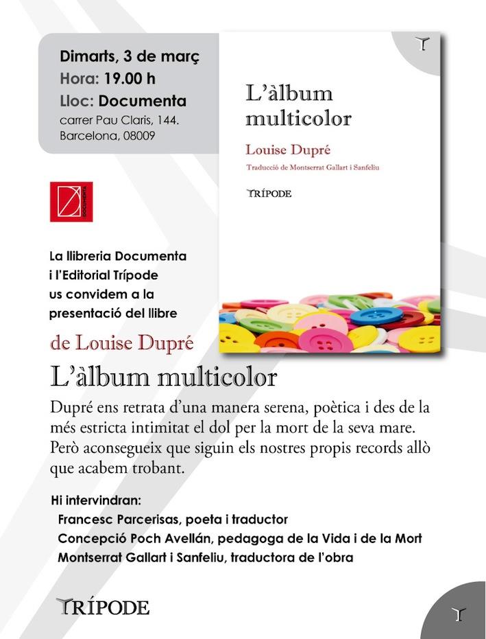 Presentem 'L’àlbum multicolor' de Louise Dupré - 