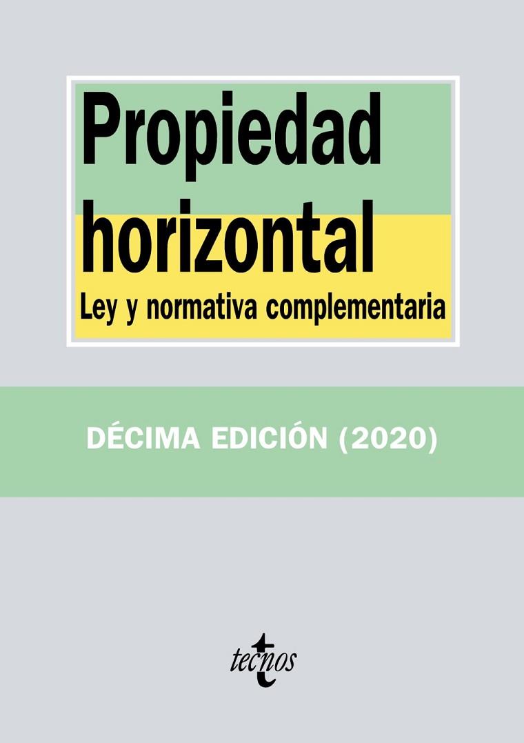 PROPIEDAD HORIZONTAL | 9788430980000 | EDITORIAL TECNOS