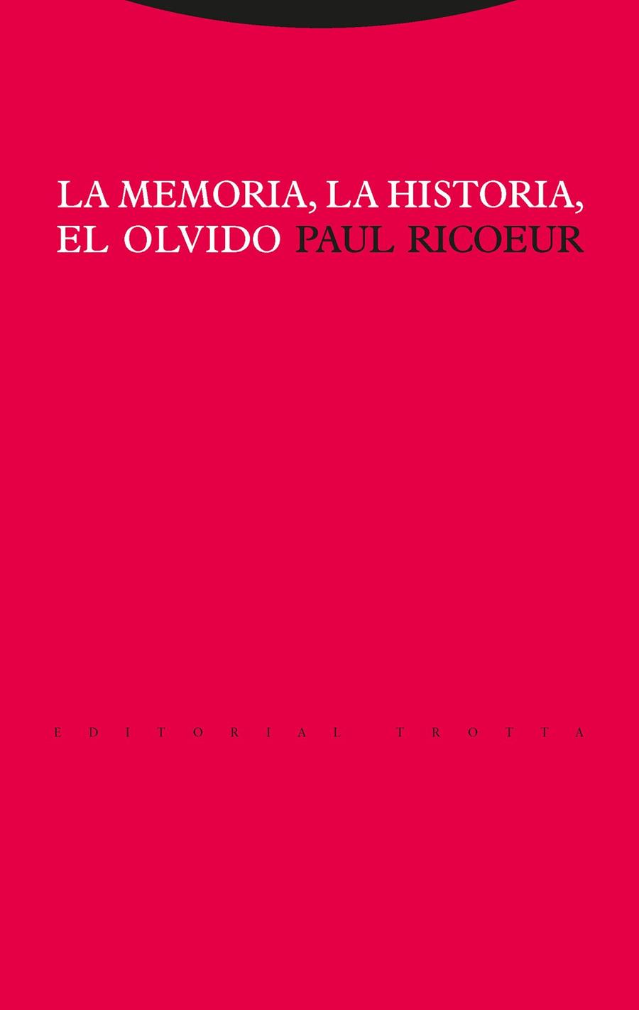 MEMORIA, LA HISTORIA, EL OLVIDO | 9788481646047 | RICOEUR, PAUL