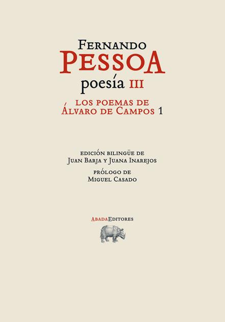 POEMAS DE ALVARO DE CAMPOS III | 9788415289449 | PESSOA, FERNANDO
