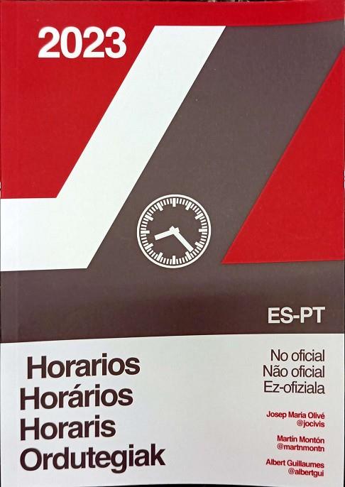 HORARIOS HORARIOS HORARIS ORDUTEIAK 2023 ES-PT NO OFICIAL NAO OFICIAL EZ-OFIZIALA | 9999900008951 | OLIVA, JOSEP MARIA; MONTON, MARTIN