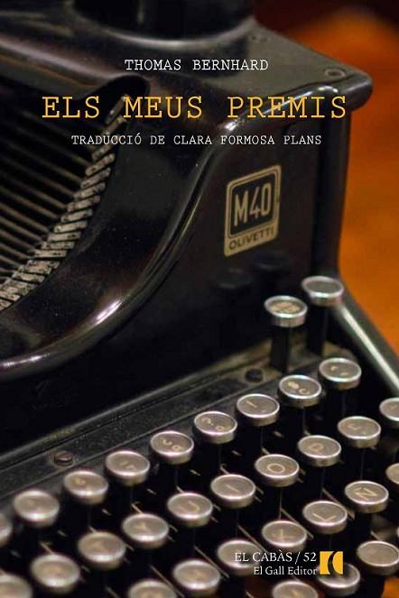 ELS MEUS PREMIS | 9788494168550 | BERNHARD, THOMAS