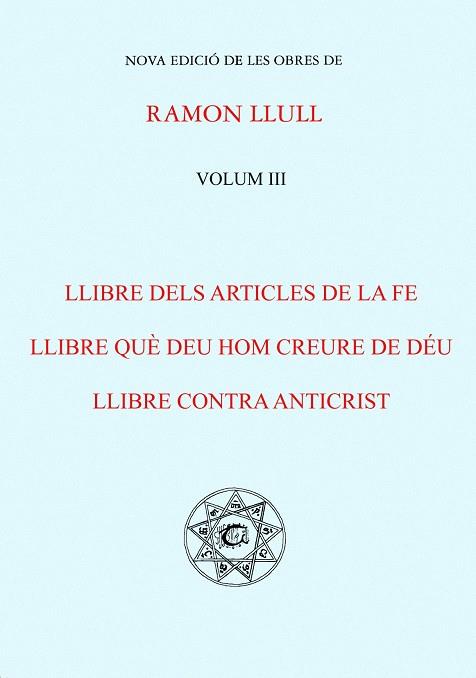 LLIBRE DELS ARTICLES R.LLULL-3 | 9788487026591 | LLULL,RAMON