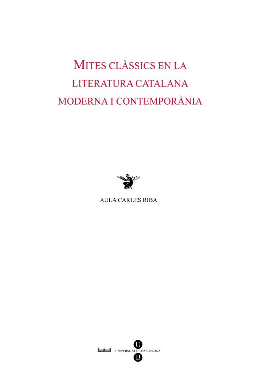 MITES CLASSICS EN LA LITERATURA | 9788447531127 | VVAA