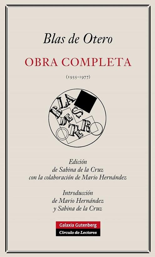 OBRA COMPLETA DE BLAS DE OTERO | 9788481099553 | OTERO, BLAS DE