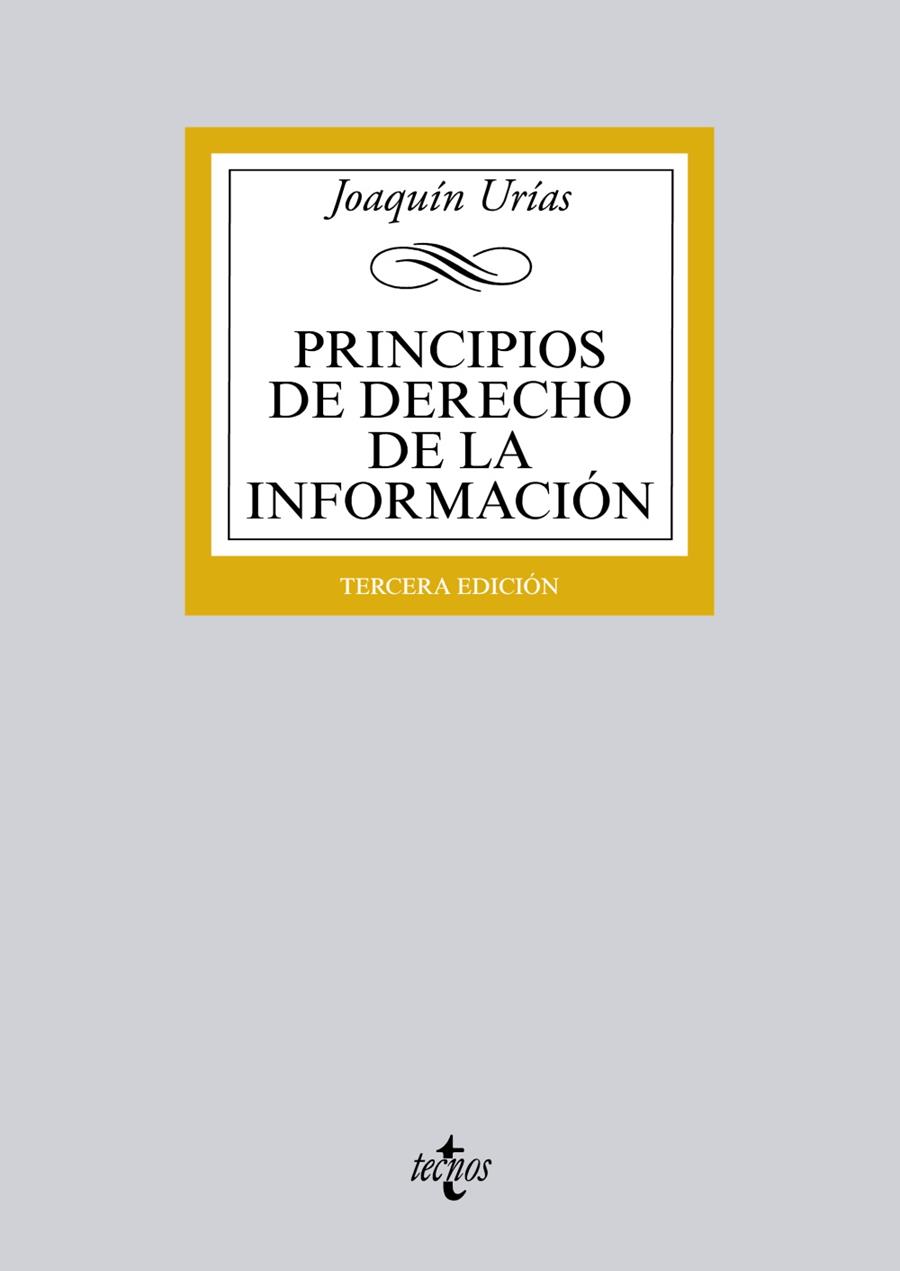 PRINCIPIOS DE DERECHO DE LA INFORMACIÓN | 9788430963003 | URÍAS, JOAQUÍN