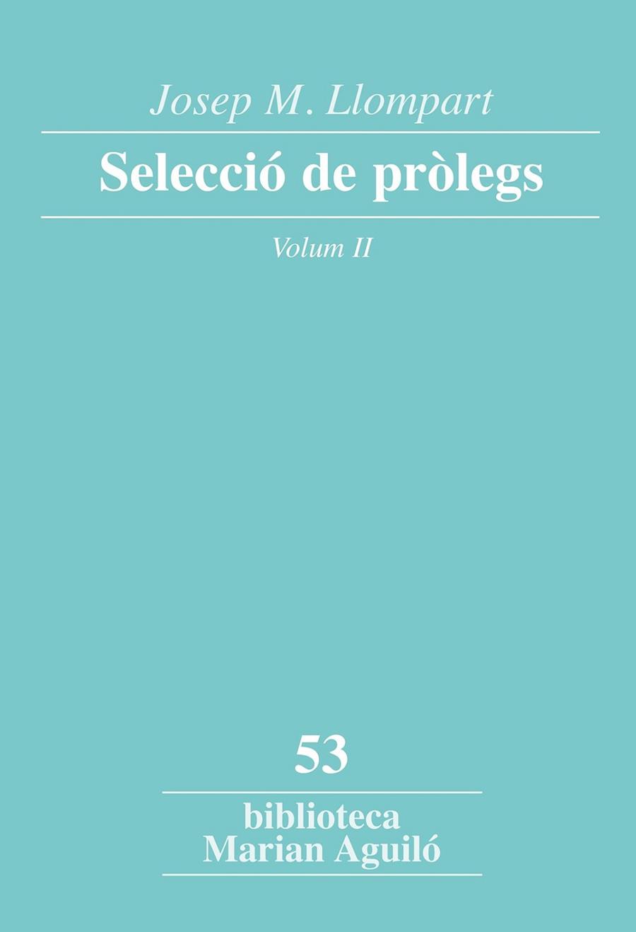 Selecció de pròlegs | 9788498838053 | Llompart, Josep M.