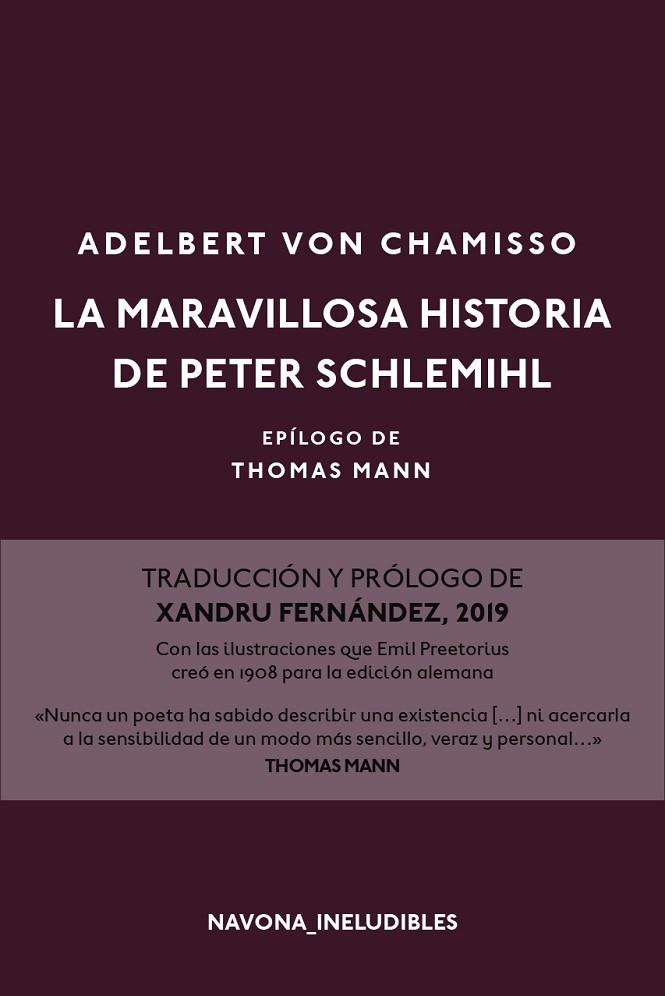 LA MARAVILLOSA HISTORIA DE PETER SCHLEMIHL | 9788417181826 | VON CHAMISSO, ADELBERT