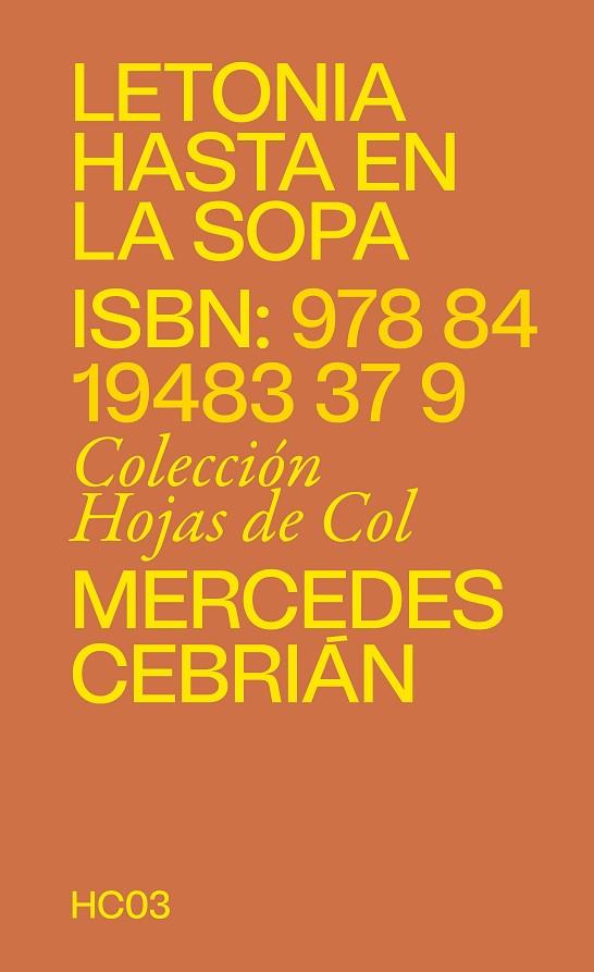 LETONIA HASTA EN LA SOPA | 9788419483379 | CEBRIÁN, MERCEDES