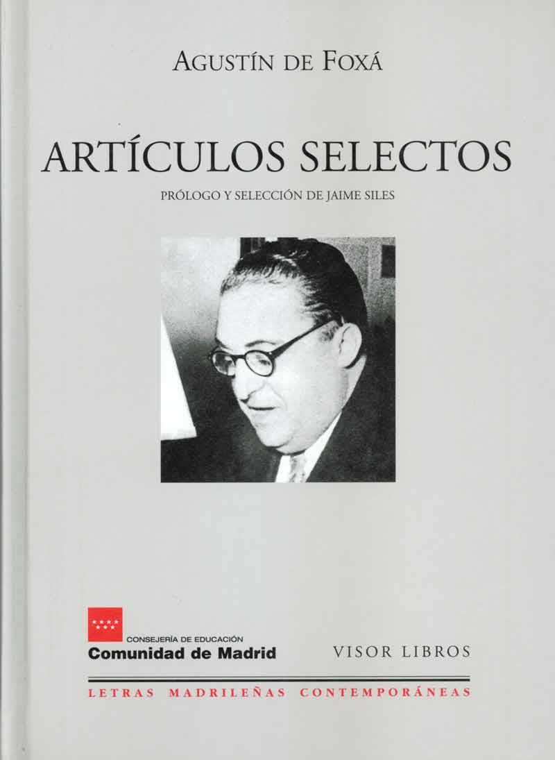 ARTICULOS SELECTOS LMC-10 | 9788475228105 | FOXA, AGUSTIN DE