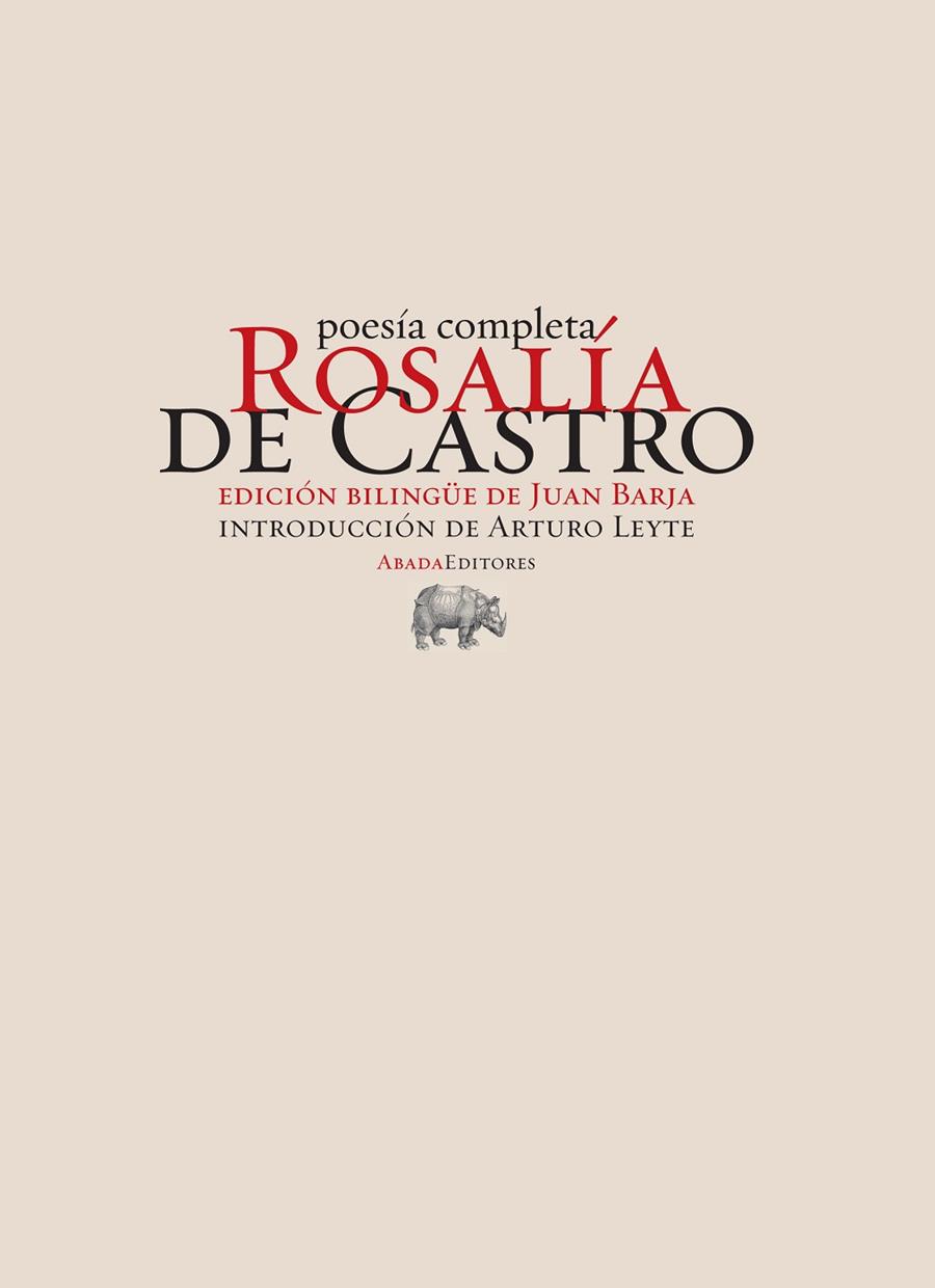 POESIA COMPLETA EDICION BILINGÜE | 9788496775480 | ROSALIA DE CASTRO