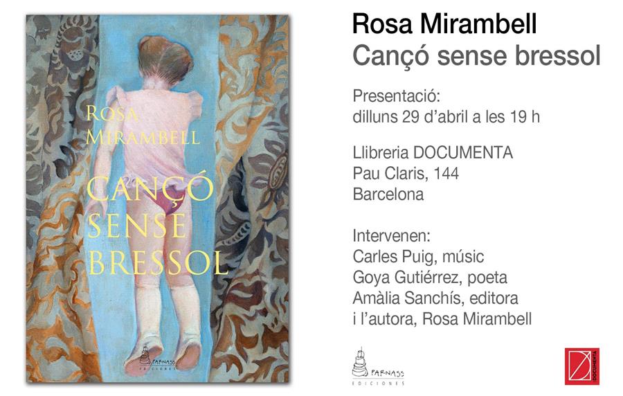 Presentem 'Cançó sense bressol', de Rosa Mirambell - 