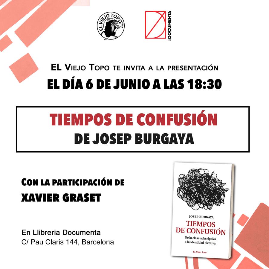 Presentació «Tiempos de confusión» de Josep Burgaya - 