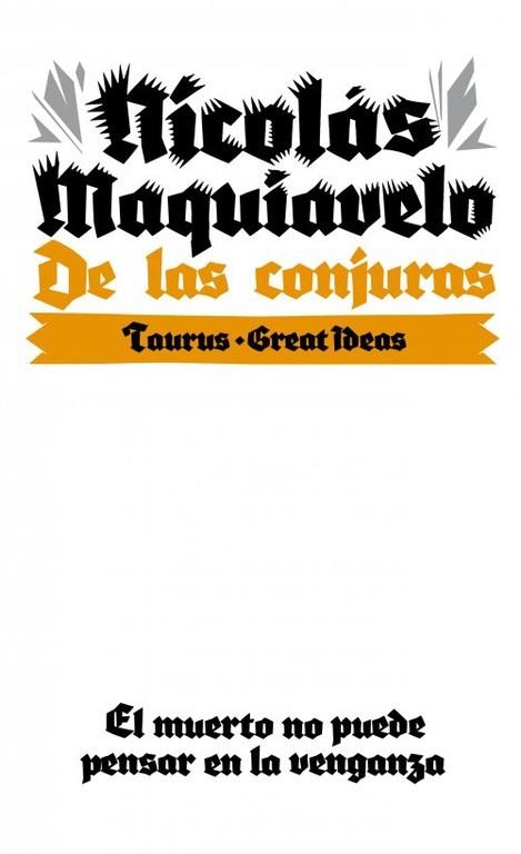 DE LAS CONJURAS | 9788430609291 | MAQUIAVELO