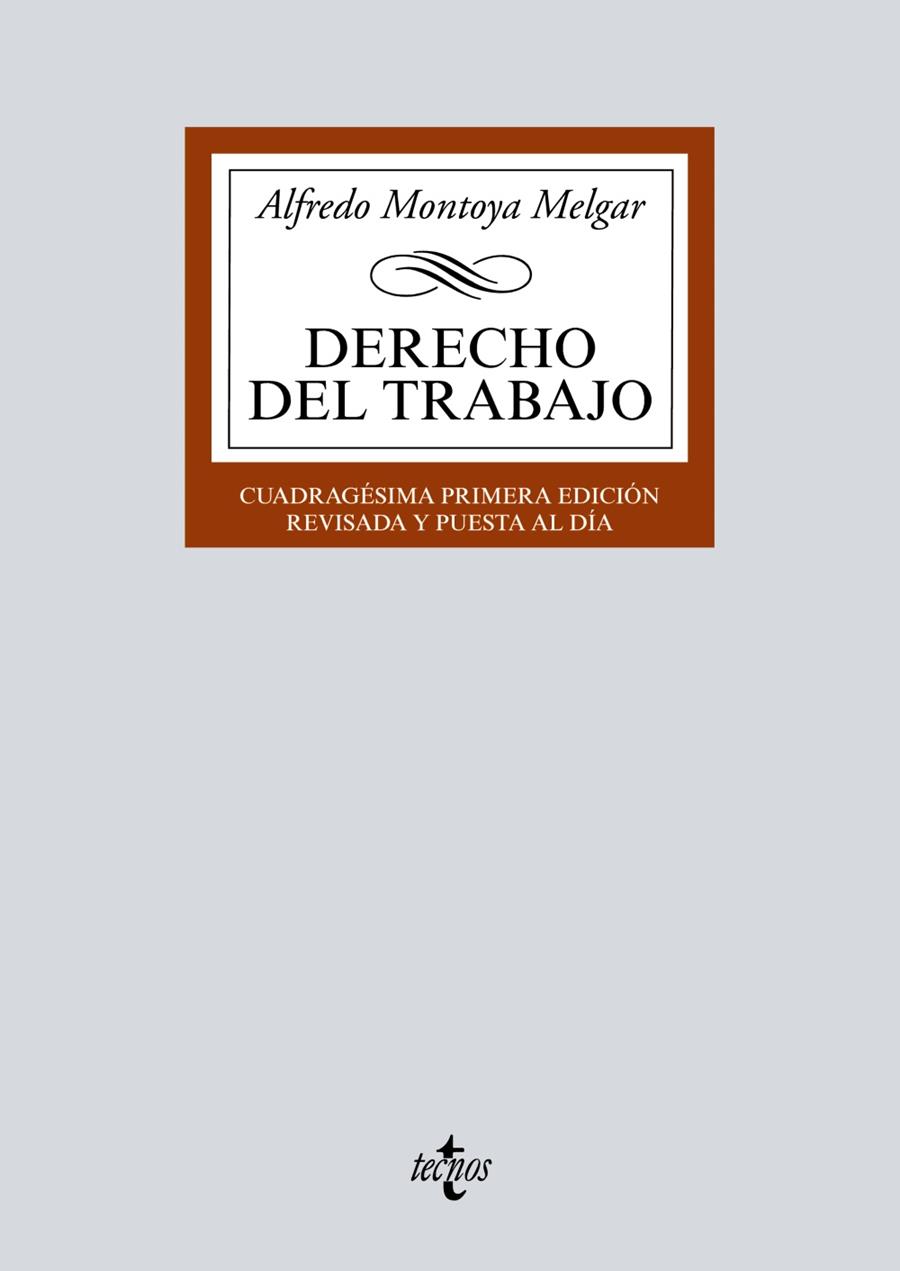 DERECHO DEL TRABAJO | 9788430979745 | MONTOYA MELGAR, ALFREDO