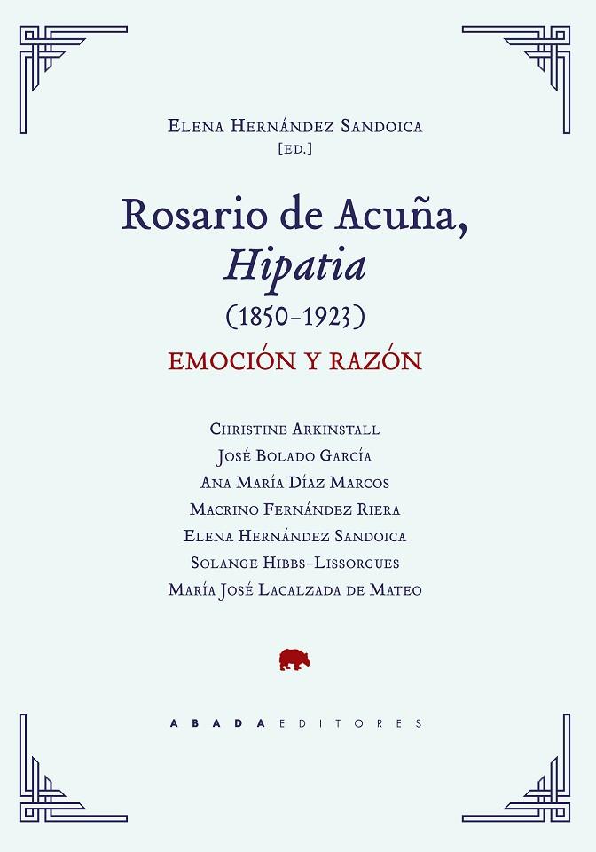 ROSARIO DE ACUÑA, HIPATIA (1850-1923) | 9788417301279 | DIVERSOS
