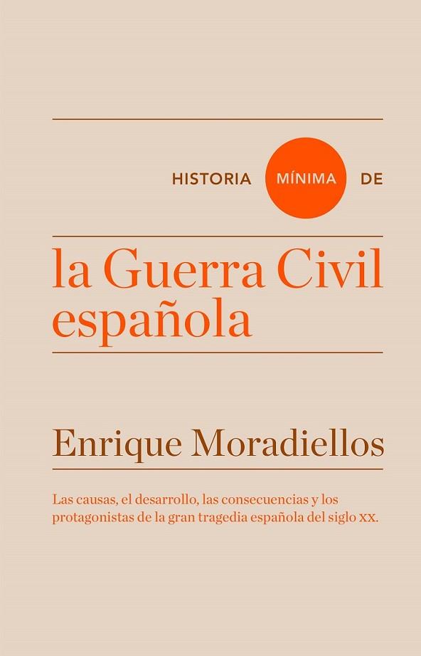 HISTORIA MINIMA DE LA GUERRA CIVIL ESPAÑOLA | 9788416714025 | MORADIELLOS, ENRIQUE