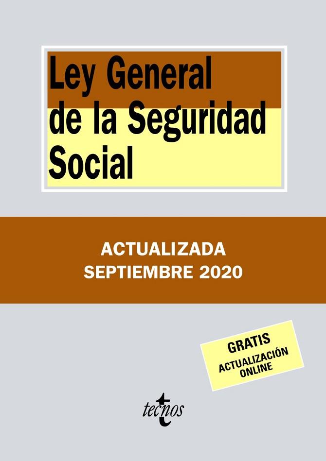 LEY GENERAL DE LA SEGURIDAD SOCIAL | 9788430980208 | EDITORIAL TECNOS