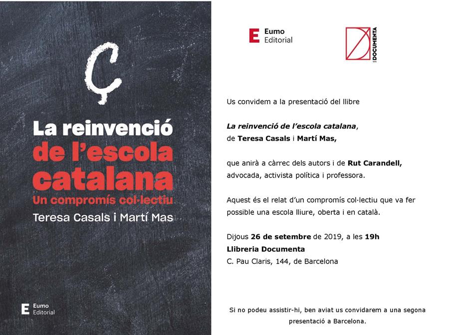 Presentem: La reinvenció de l'escola catalana - 