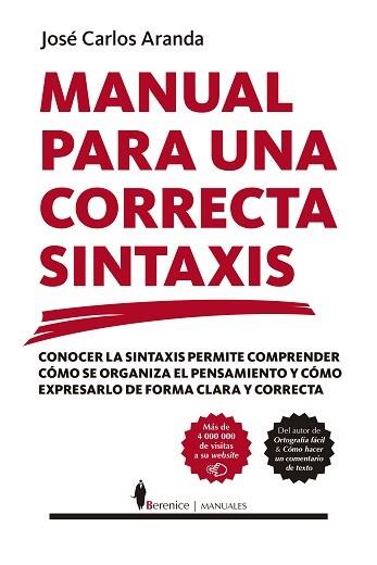 MANUAL PARA UNA CORRECTA SINTAXIS | 9788417418373 | JOSÉ CARLOS ARANDA