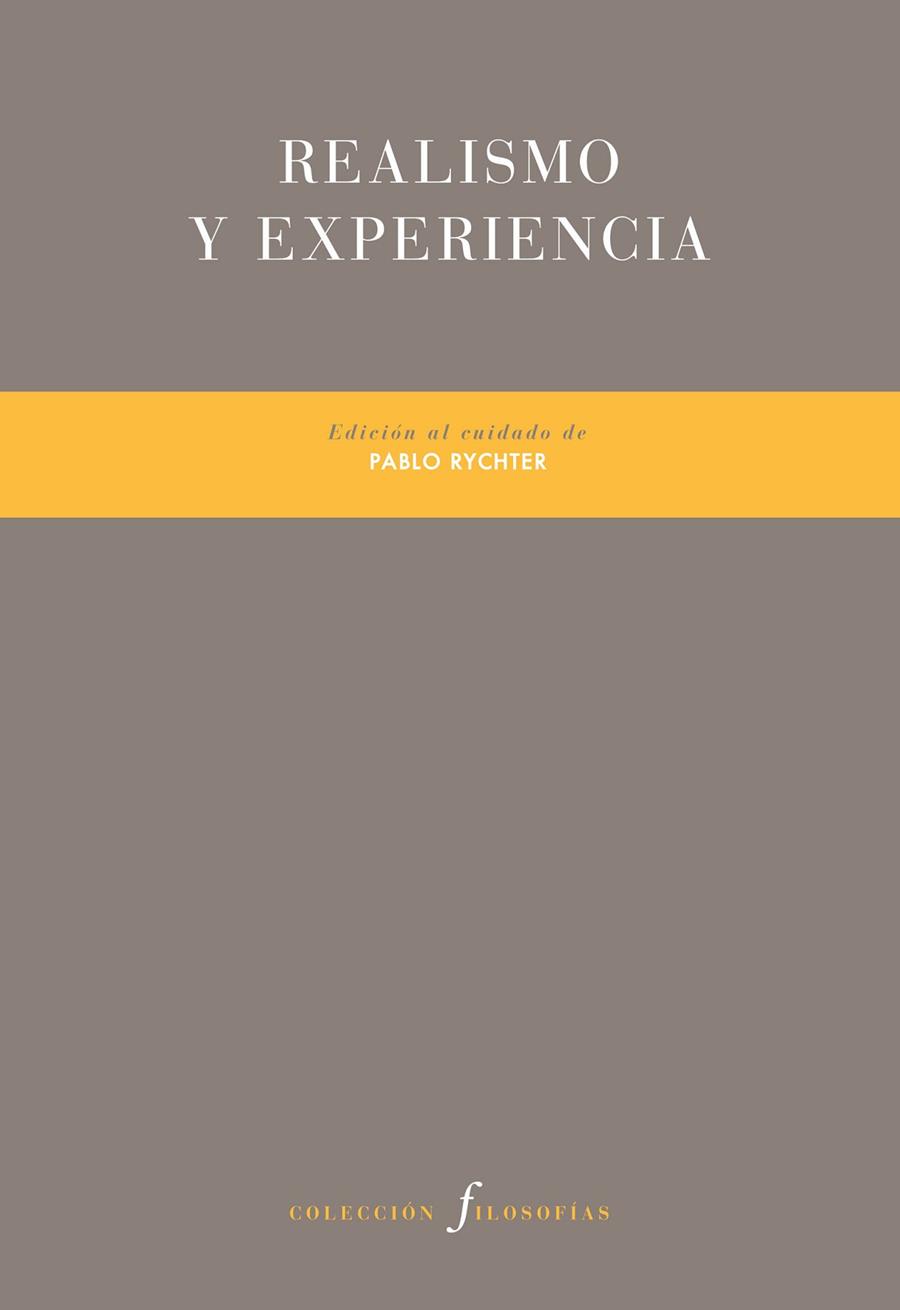 REALISMO Y EXPERIENCIA | 9788416906024 | VARIOS AUTORES
