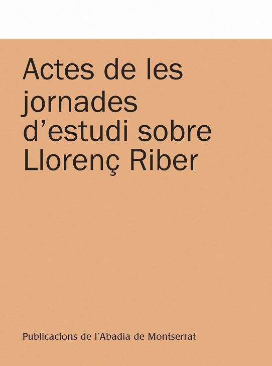 ACTES DE LES JORNADES D'ESTUDI | 9788498833850 | ROSSELLó BOVER, PERE/Y OTROS