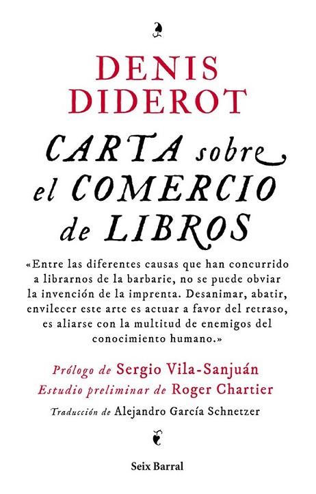 CARTA SOBRE EL COMERCIO DE LIBROS | 9788432214820 | DIDEROT, DENIS
