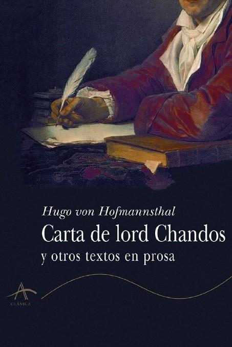 CARTA DE LORD CHANDOS | 9788484280941 | VON HOFMANNSTHAL, HU
