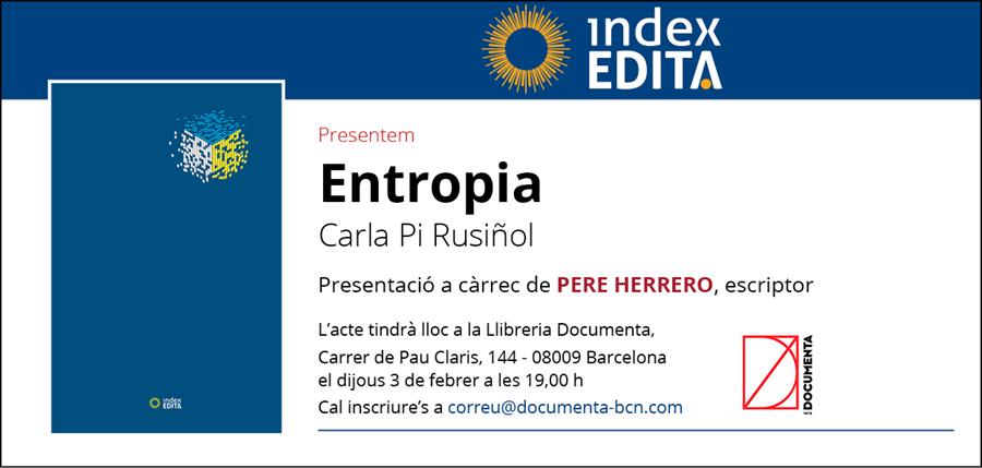 Presentem «Entropia» de Carla Pi Rusiñol - 