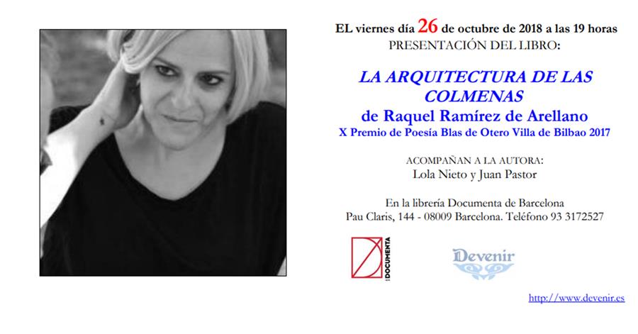 Presentem 'La arquitectura de las colmenas', de Raquel Ramírez de Arellano (Premi de Poesia Blas de Otero) - 