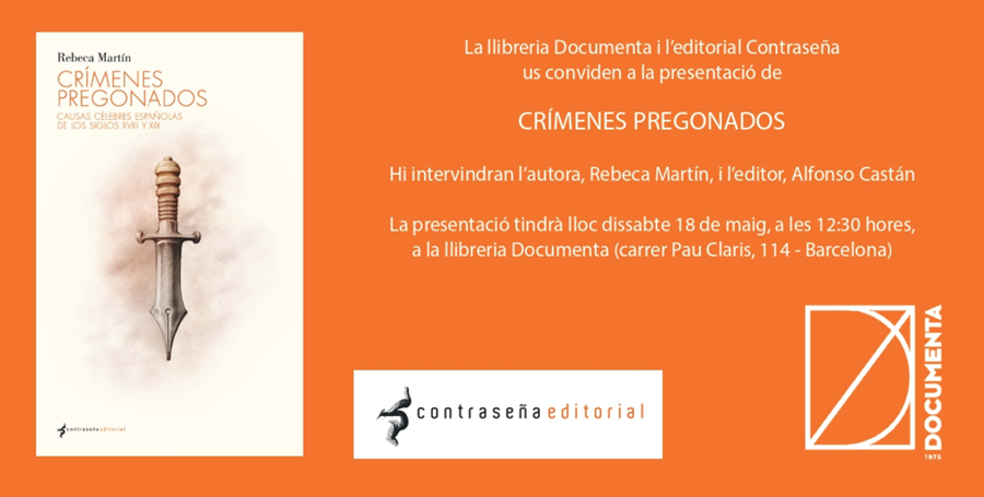 Presentació «Crímenes pregonados» de Rebeca Martín - 