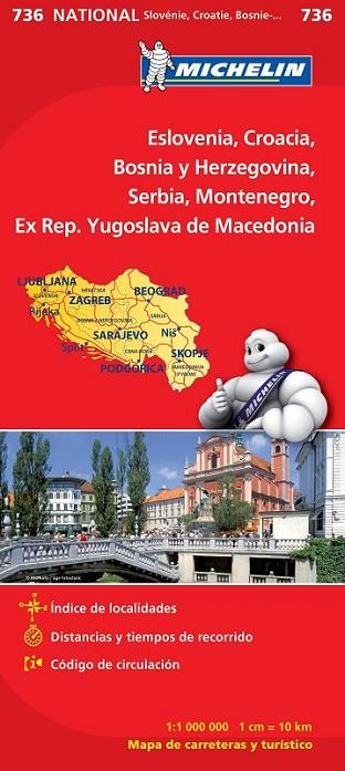 MAPA ESLOVENIA-CROACIA-BOSNIA-HERZEGOVINA | 9782067171978 | VARIOS AUTORES