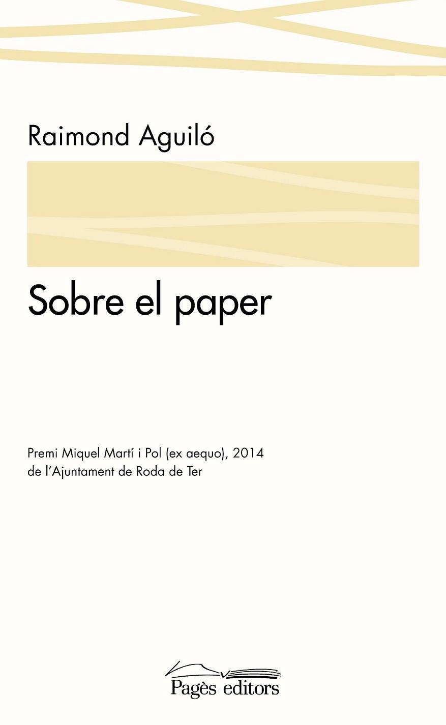 SOBRE EL PAPER | 9788499756554 | AGUILÓ BARTOLOMÉ, RAIMOND