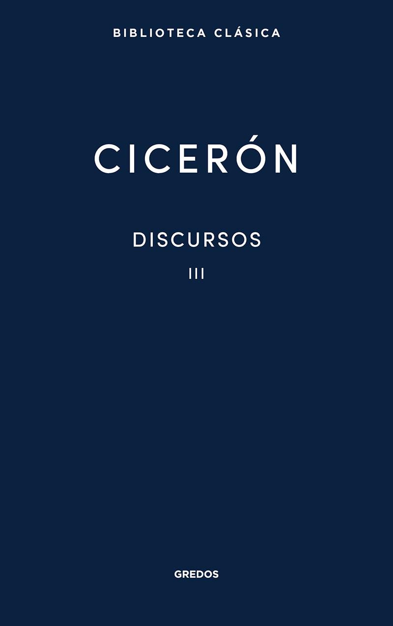 32. DISCURSOS VOL. 3 (CICERÓN) | 9788424939441 | CICERÓN MARCO TULIO