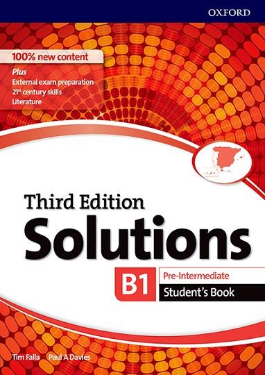 SOLUTIONS 3RD EDITION PRE-INTERMEDIATE. STUDENT'S BOOK | 9780194523646 | FALLA, TIM/DAVIES, PAUL A.